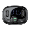 FM модулятор Bluetooth Fm трансмиттер для авто 2.4 A Baseus 2USB черный (CCTM-01)