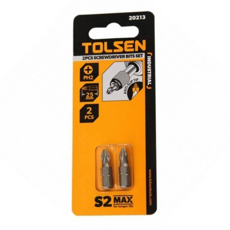 Набір біт Хрестові РН 2х25 мм 2 шт Tolsen (20213)
