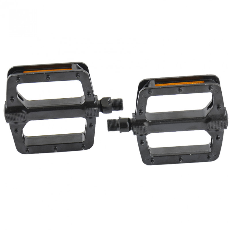 Педалі для велосипеда 110 x 102 x 21 мм GREY'S велопедалі із алюмінієвого сплаву Чорні 2 шт (GR14430)