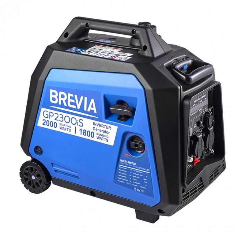 Генератор бензиновий інверторний 1,8 кВт BREVIA з системою AVR 230В чиста синусоїда (GP2300iS)