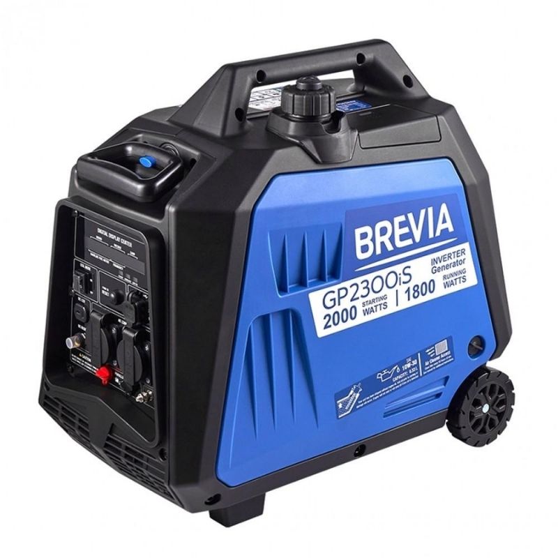 Генератор бензиновий інверторний 1,8 кВт BREVIA з системою AVR 230В чиста синусоїда (GP2300iS)