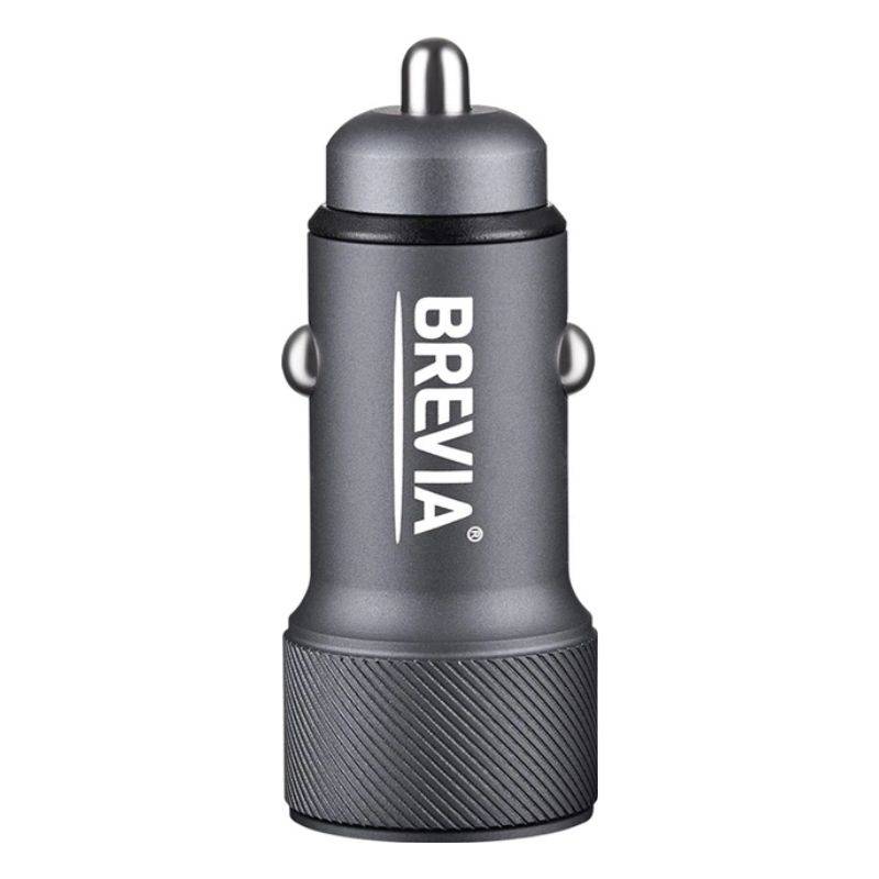 АЗУ 48W 1xUSB-C+1xUSB-A LED серый Brevia (60шт.) (46048GCUG)