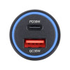 АЗУ 60W 1xUSB-C+1xUSB-A LED черн. Brevia (60шт.) (46060CUB)
