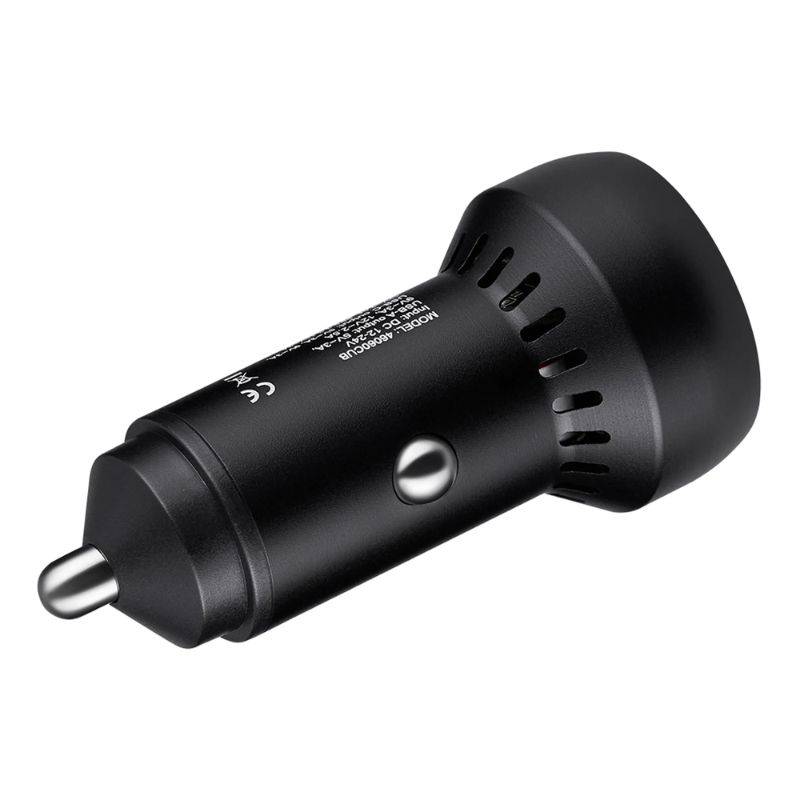АЗУ 60W 1xUSB-C+1xUSB-A LED черн. Brevia (60шт.) (46060CUB)