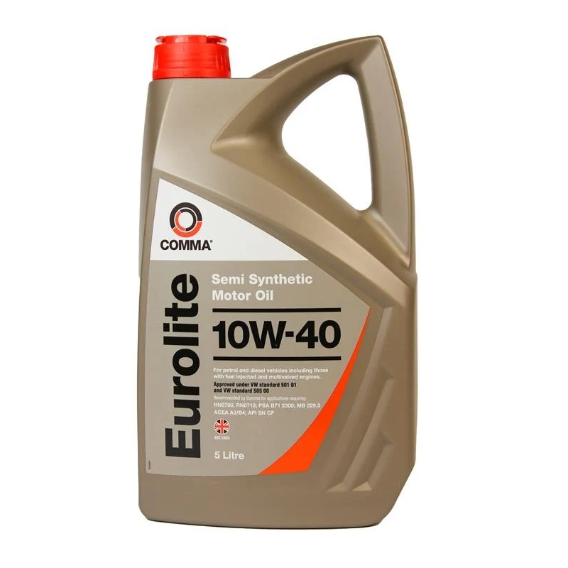 Моторна олива Comma Eurolite 10W-40 API SN, CF; ACEA A3/B4 5л (EUL5L)