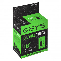 Камера на велосипед дитячий 18 дюймів Greys ніпель AV 35mm бутил (GR51118)