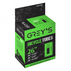 Камера на велосипед гірський MTB 26 дюймів Greys ніпель AV 48mm бутил (GR51126)