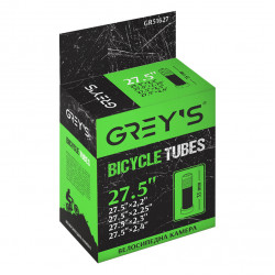 Велокамера на велосипед гірський MTB 27.5 дюймів Greys ніпель AV 35mm бутил (GR51627)