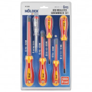 Набор отверток диэлектрических PH/SL Molder 1000 В CrV 6150 6 шт магнитный наконечник (MT35206)