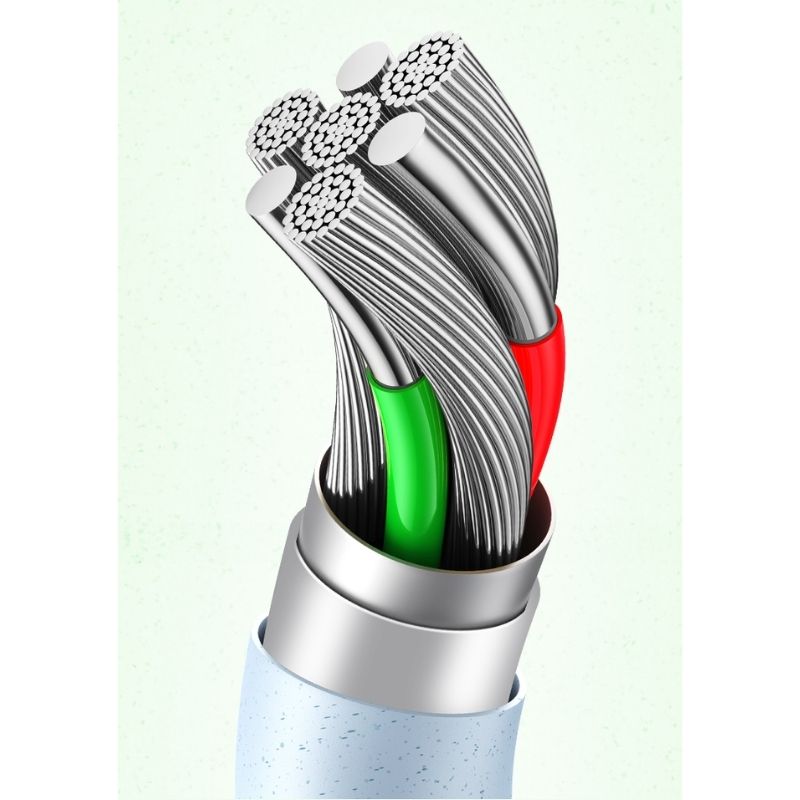 Кабель синхронізації Usams Type-C 3A Fast Charging Data Cable блакитний (SJ714USB03)