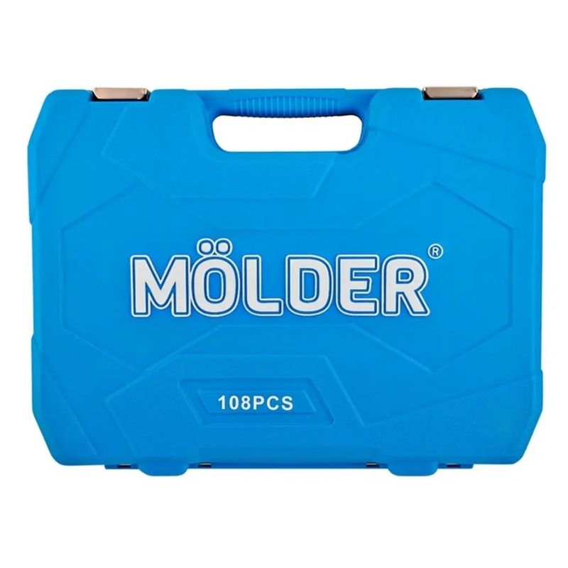 Набір інструментів 1/2″ 1/4″ 108шт 72T CrV Molder у кейсі (MT60108)