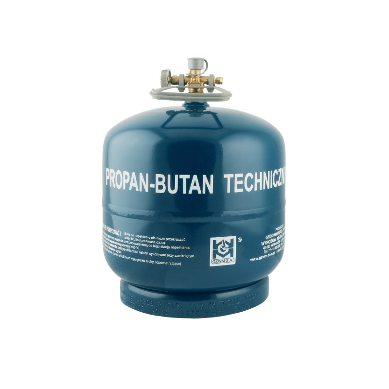 Газовий балон GZWM металевий для дому Пропан 7,2л (BT-3)