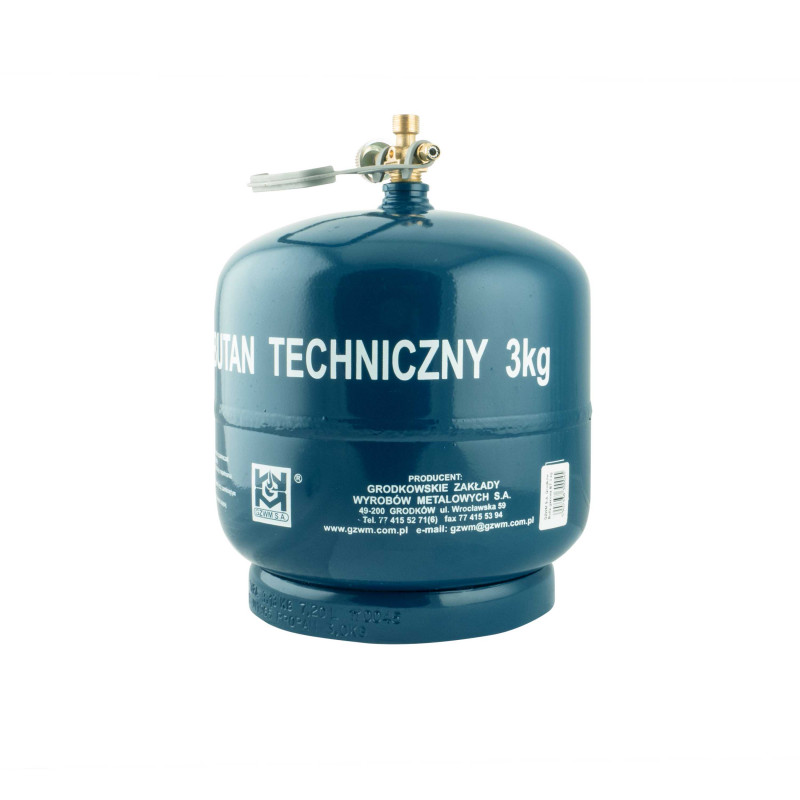 Газовий балон GZWM металевий для дому Пропан 7,2л (BT-3)