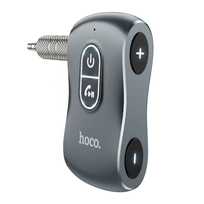 Аудіоадаптер універсальний HOCO Tour Car AUX BT Receiver E73 |BT5.0, TF, Mic, 10h| (grey)