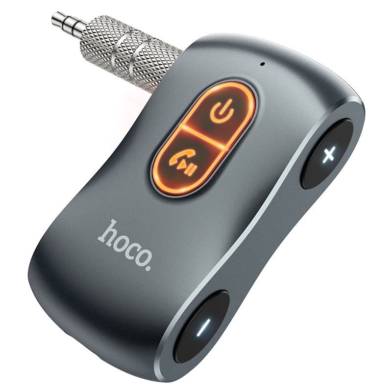 Аудіоадаптер універсальний HOCO Tour Car AUX BT Receiver E73 |BT5.0, TF, Mic, 10h| (grey)