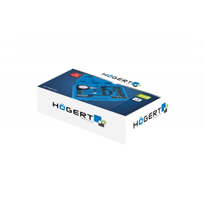 Компресометр дизельних двигунів 16 предметів Hogert (HT8G410)