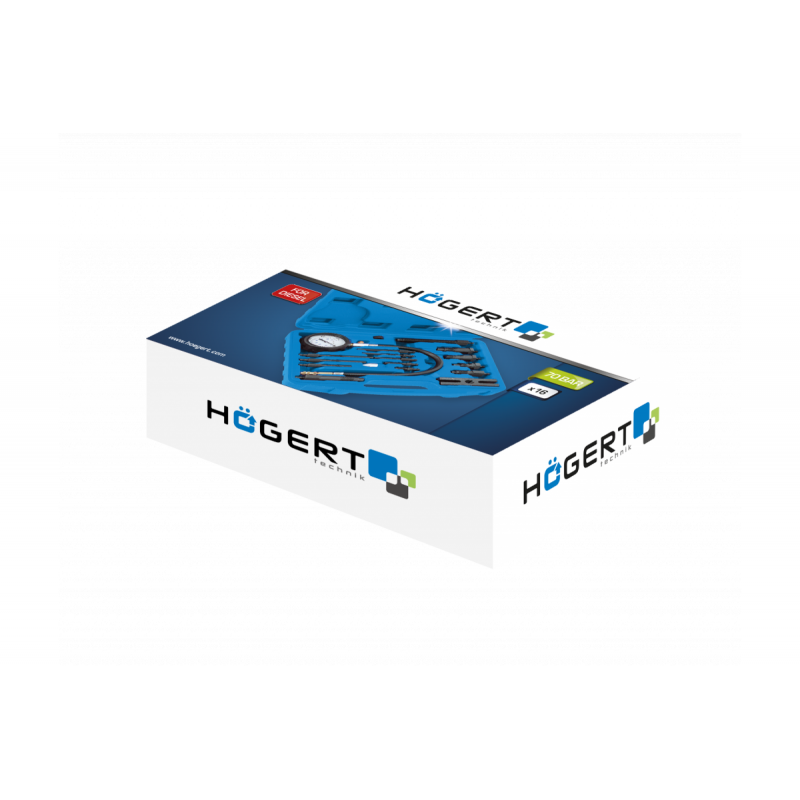 Компресометр дизельних двигунів 16 предметів Hogert (HT8G410)