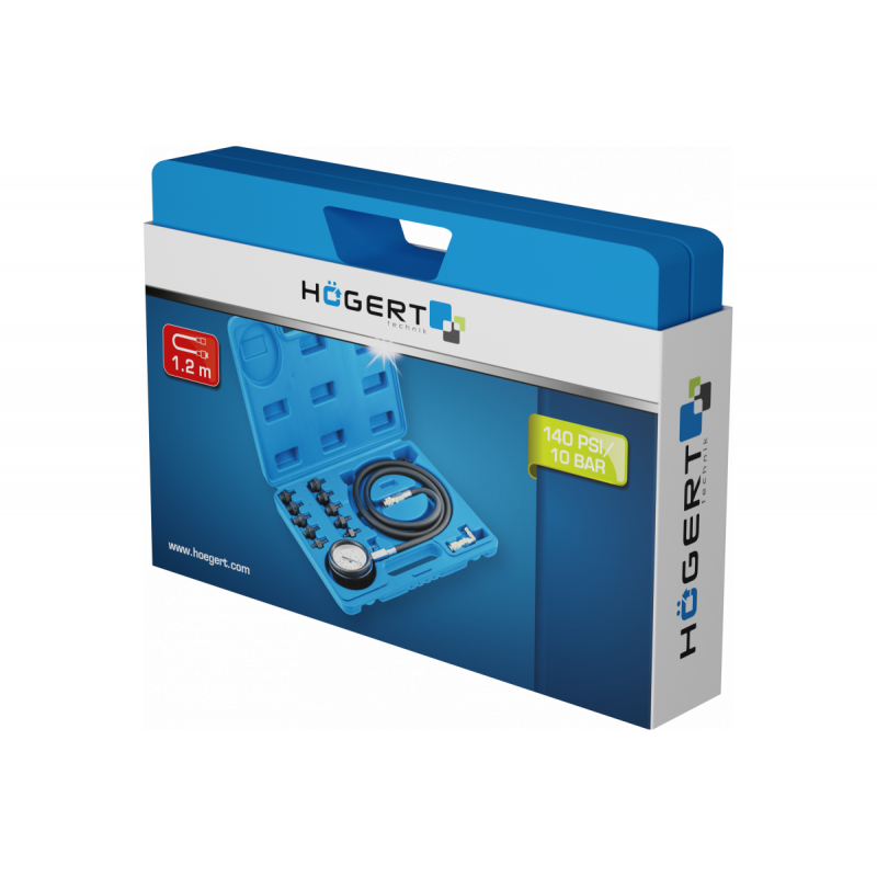 Тестер тиску оливи 0-10 Bar 1 шт Hogert (HT8G414)