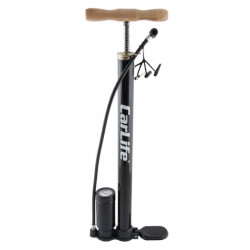 Помпа ручна 10Атм CARLIFE з манометром дерев'яна ручка адаптери (HP820)