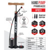 Помпа ручна 10Атм CARLIFE з манометром дерев'яна ручка адаптери (HP820)