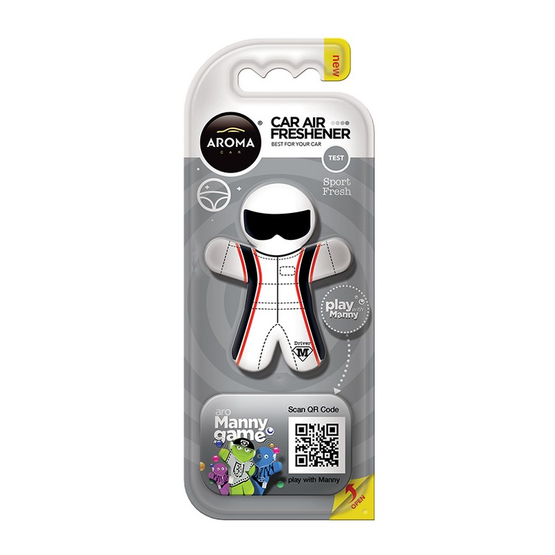 Ароматизатор до машини 8 г Aroma Car Manny - Sport fresh (83142)