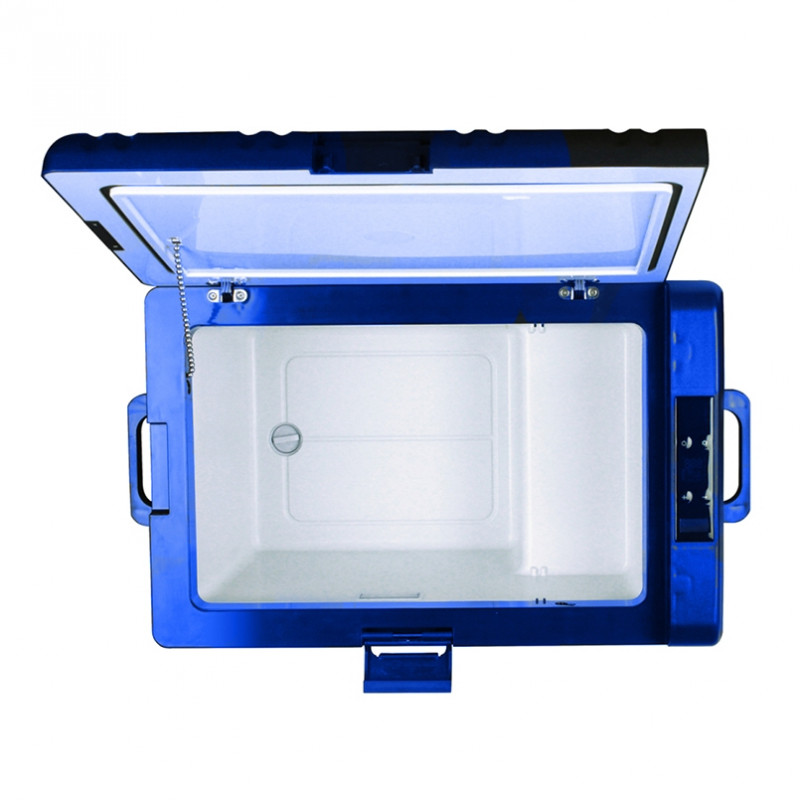 Портативный холодильник 40л BREVIA автохолодильник с LG-компрессором стальной 12/24В 220В (22425)