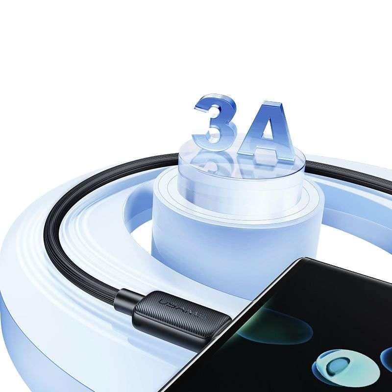 Кабель Usams Type-C 3A 1 м білий (SJ688USB02)