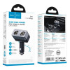 Адаптер автомобільний HOCO Smart dual cigarette lighter car charger Z65 |2DC, 240W| (black)