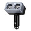 Адаптер автомобільний HOCO Smart dual cigarette lighter car charger Z65 |2DC, 240W| (black)