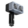 Адаптер автомобільний HOCO Smart dual cigarette lighter car charger Z65 |2DC, 240W| (black)