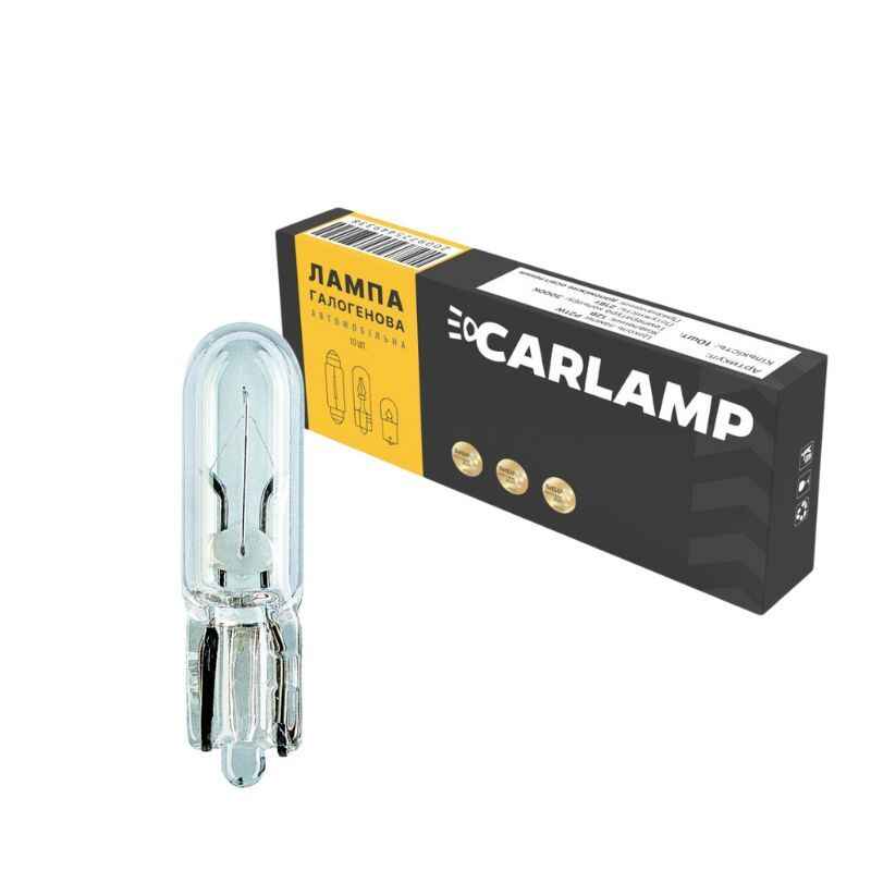 Лампи галогенні W1.2W 24V Carlamp 10 штук (одна упаковка) (CL2437)