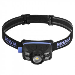 Ліхтар налобний 400 Лм 5Вт LED Zoom Sensor 1400mAh IP65 Brevia (14150WZX1)