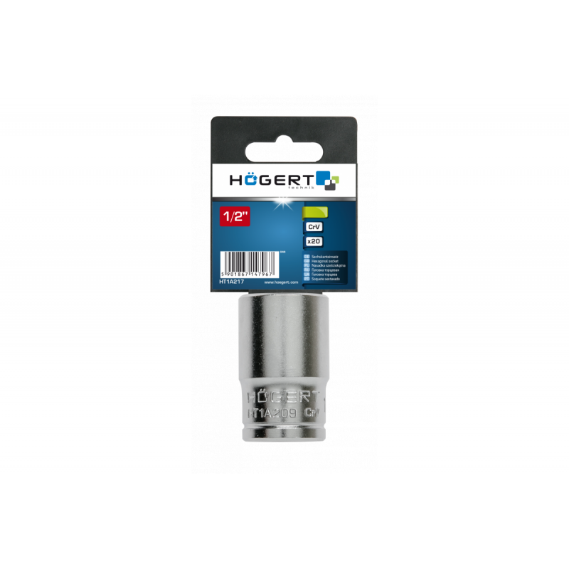 Торцева шестигранна головка 9 мм сталь CrV Hogert (HT1A209)