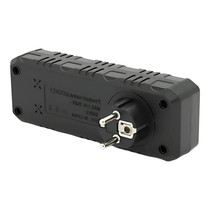 Мережевий трійник із заземленням F101 на 3 розетки 2500W, 10A (Чорний)