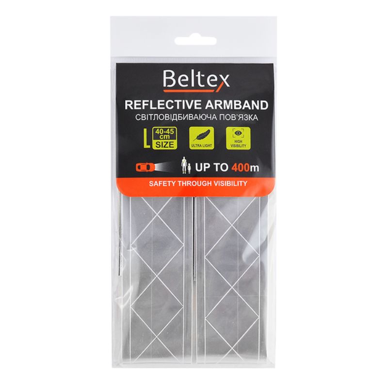 Світловідбиваюча пов'язка сіра Beltex (BX70320)