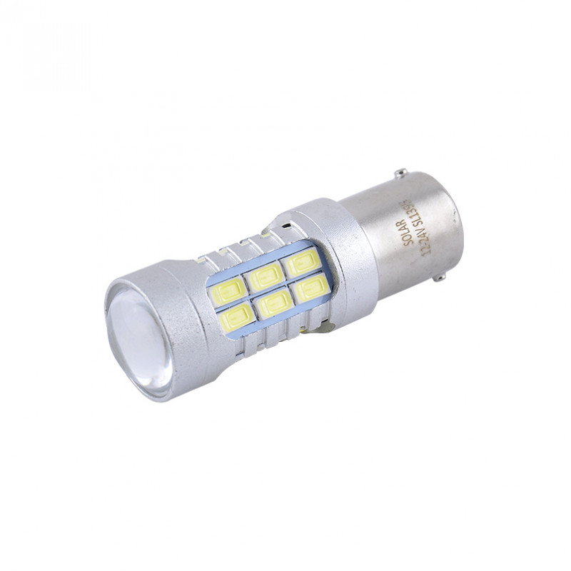 Лампы LED 12V-24V P21W 27SMD 2835 CANBUS Non-Polar Solar (2шт) (SL1395)