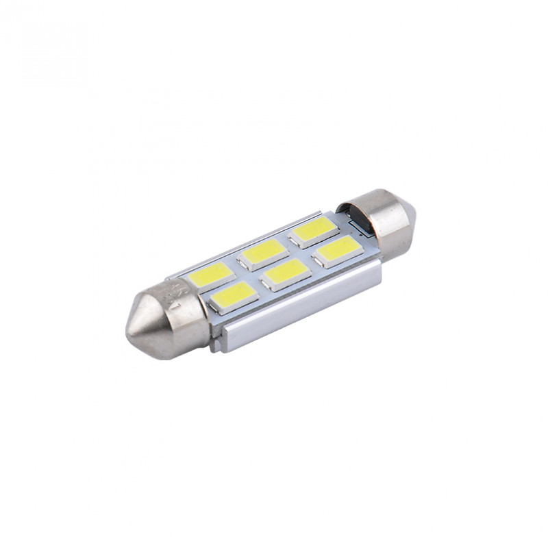 Світлодіодні лампи 12V SV8.5 T11x41 6SMD 5730 CANBUS білі Solar (SL1361)