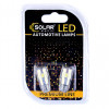 Лампи LED 12V T10 W2.1x9.5d 6SMD 5730 + лінза CANBUS Solar (SL1347)
