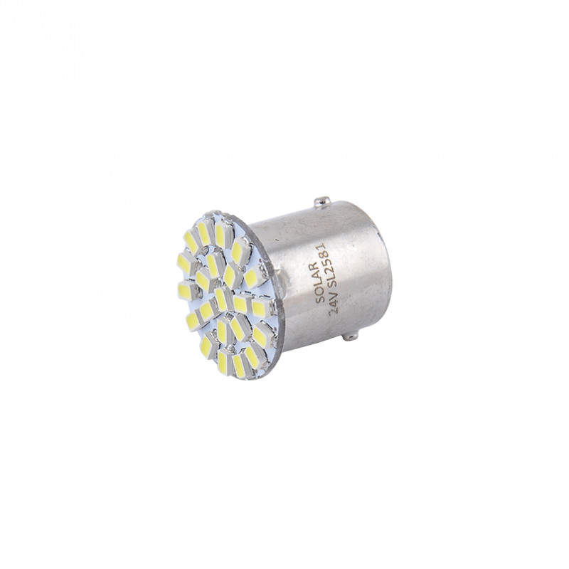 Лампы LED 24V G18.5 BA15s 22SMD 3020 (2шт) Solar (SL2581)