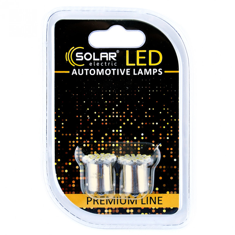Лампы LED 24V G18.5 BA15s 22SMD 3020 (2шт) Solar (SL2581)