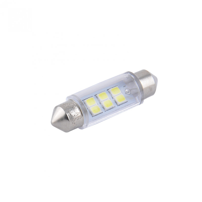 Лампи світлодіодні 24V SV8.5 T11x39 6SMD 2835 (2шт) Solar (SL2551)
