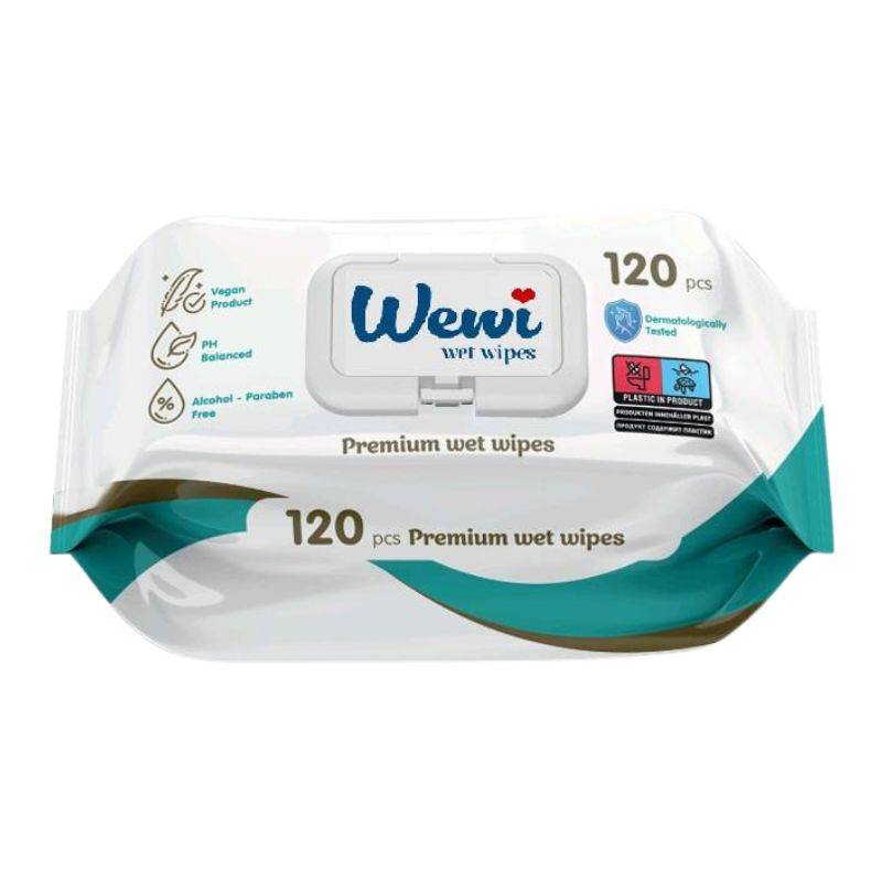 Серветки вологі WEWI 120шт ECO Green
