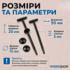 Хомуты пластиковые с креплением 20х90мм WorkShop черные для авто 20 шт (WS0941)