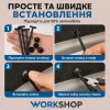 Хомуты пластиковые с креплением 20х90мм WorkShop черные для авто 20 шт (WS0941)