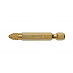 Біти PZ2 50мм сталь S2 нітрид титану 2 шт Hogert (HT1S395)