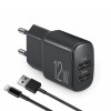 Зарядник BREVIA ePower 12W 2xUSB-A + Cable USB-A to Lightning 1м (45012DULB)