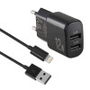 Зарядник BREVIA ePower 12W 2xUSB-A + Cable USB-A to Lightning 1м (45012DULB)