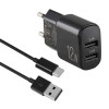 Зарядний пристрій 12W 2xUSB-A BREVIA (45012DUCB)