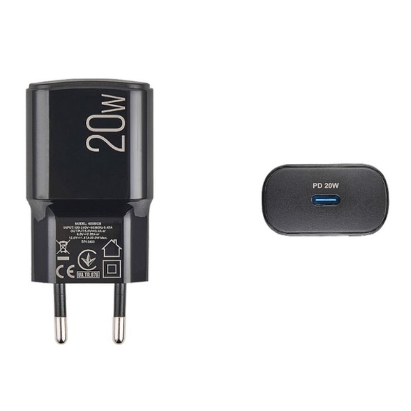 Зарядний пристрій BREVIA ePower PD20W з кабелем USB-C to Lightning 1м (45020CLB)