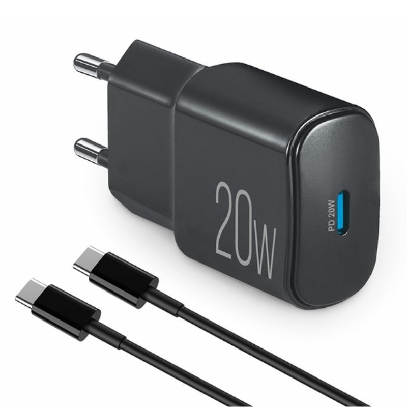 Зарядний пристрій BREVIA ePower PD20W з кабелем USB-C to USB-C 1м (45020CCB)